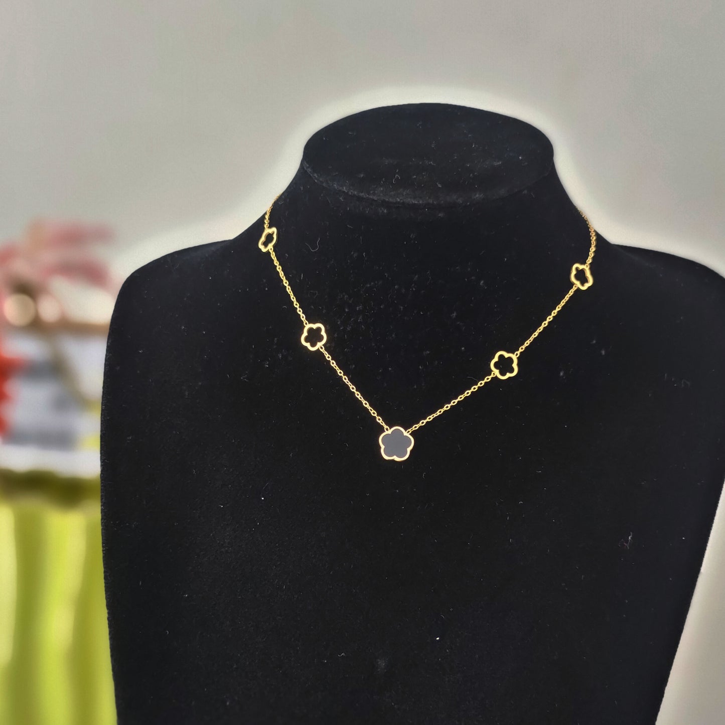 Opal Flower Jewelry Set