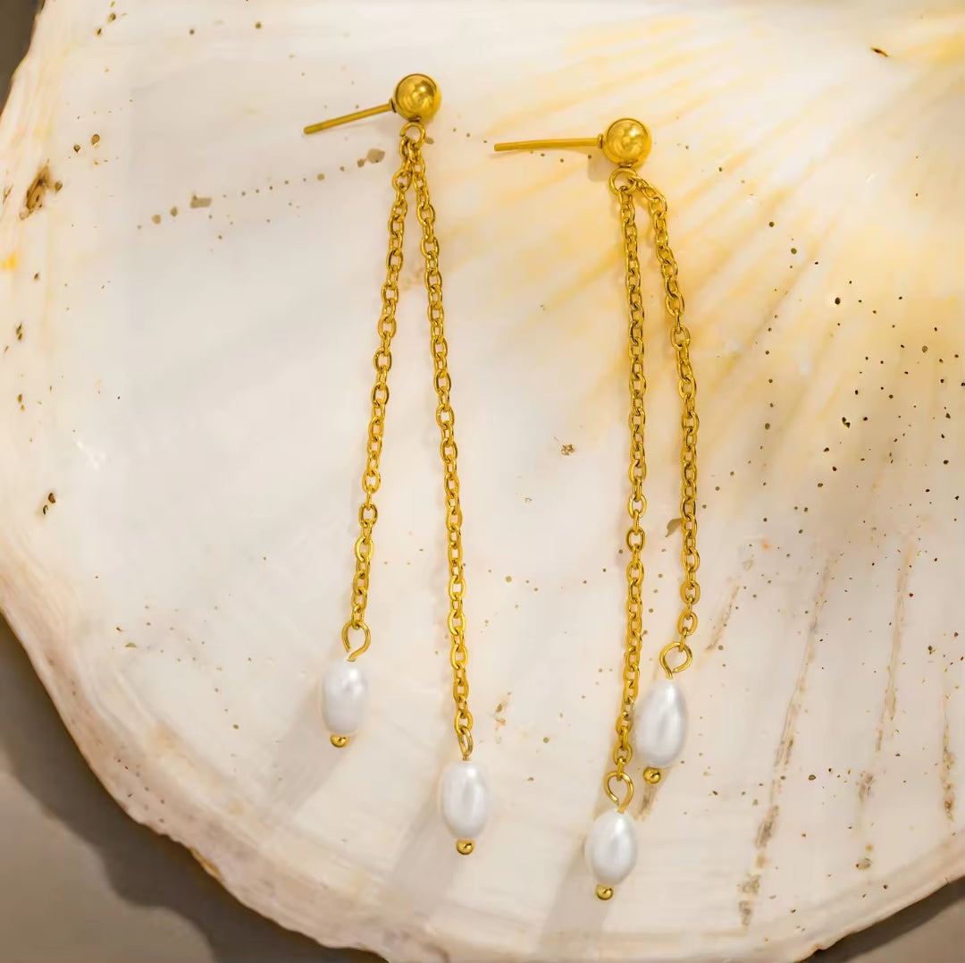 Pearly Duo Earring