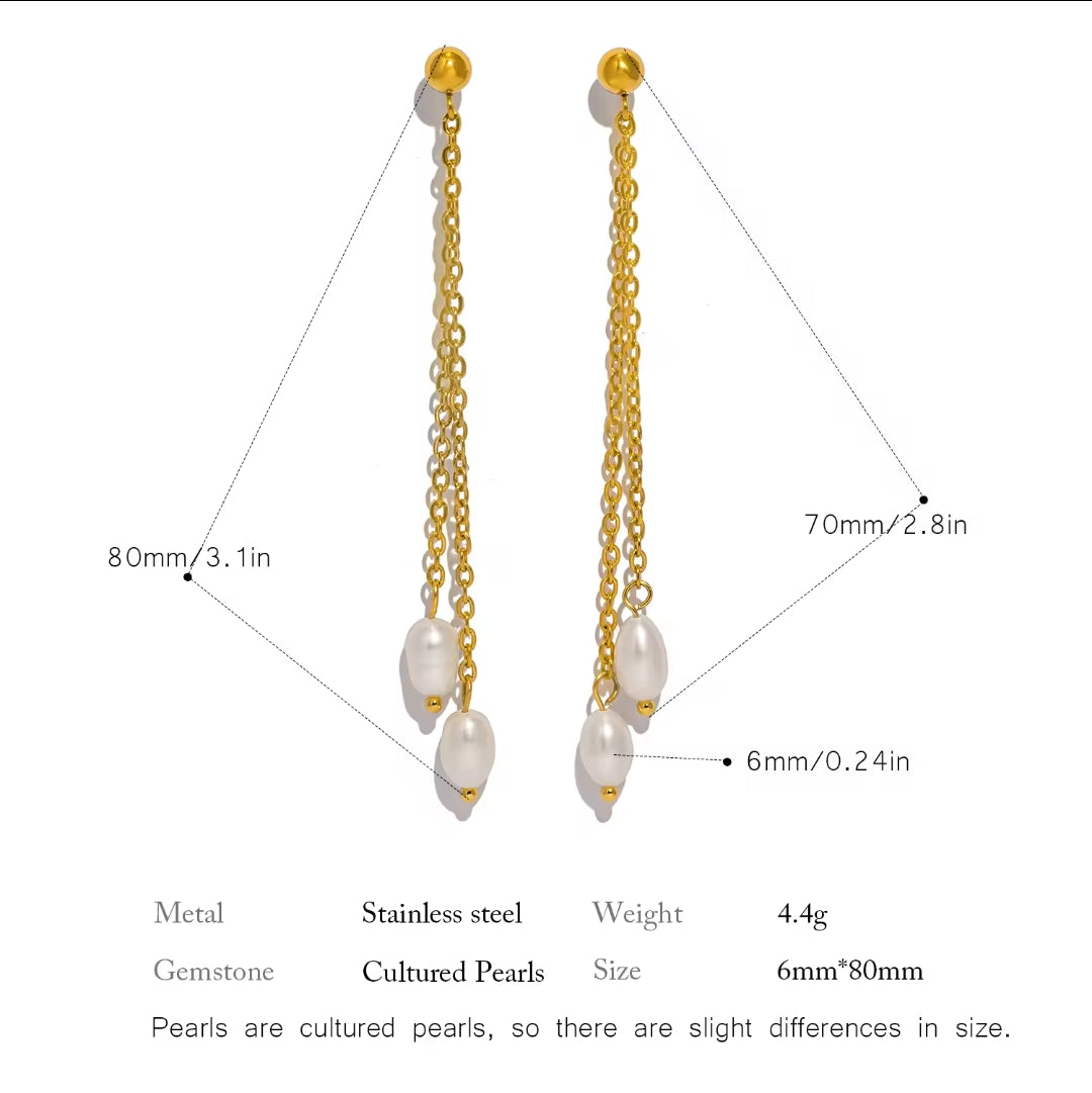 Pearly Duo Earring