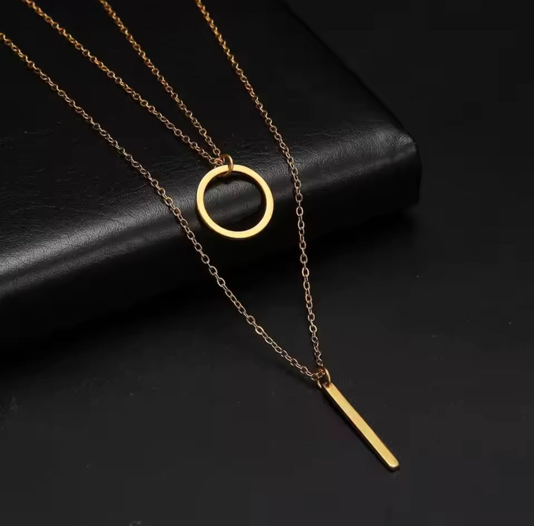 Dangle Layered Necklace