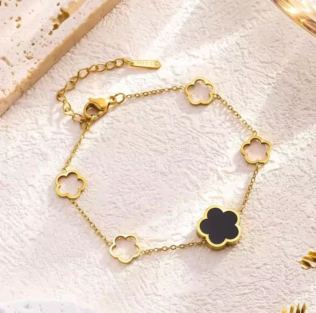 Opal Flower Bracelet