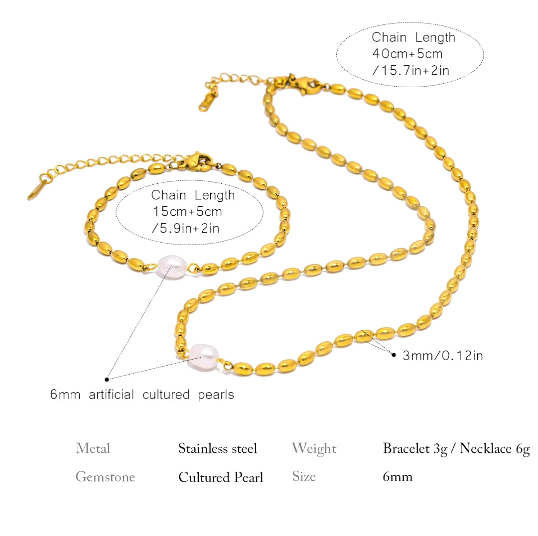 Lustre Pearl Necklace