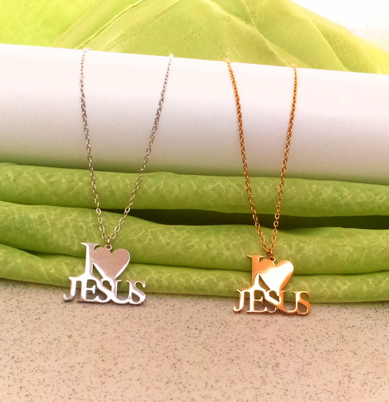 I love Jesus Necklace
