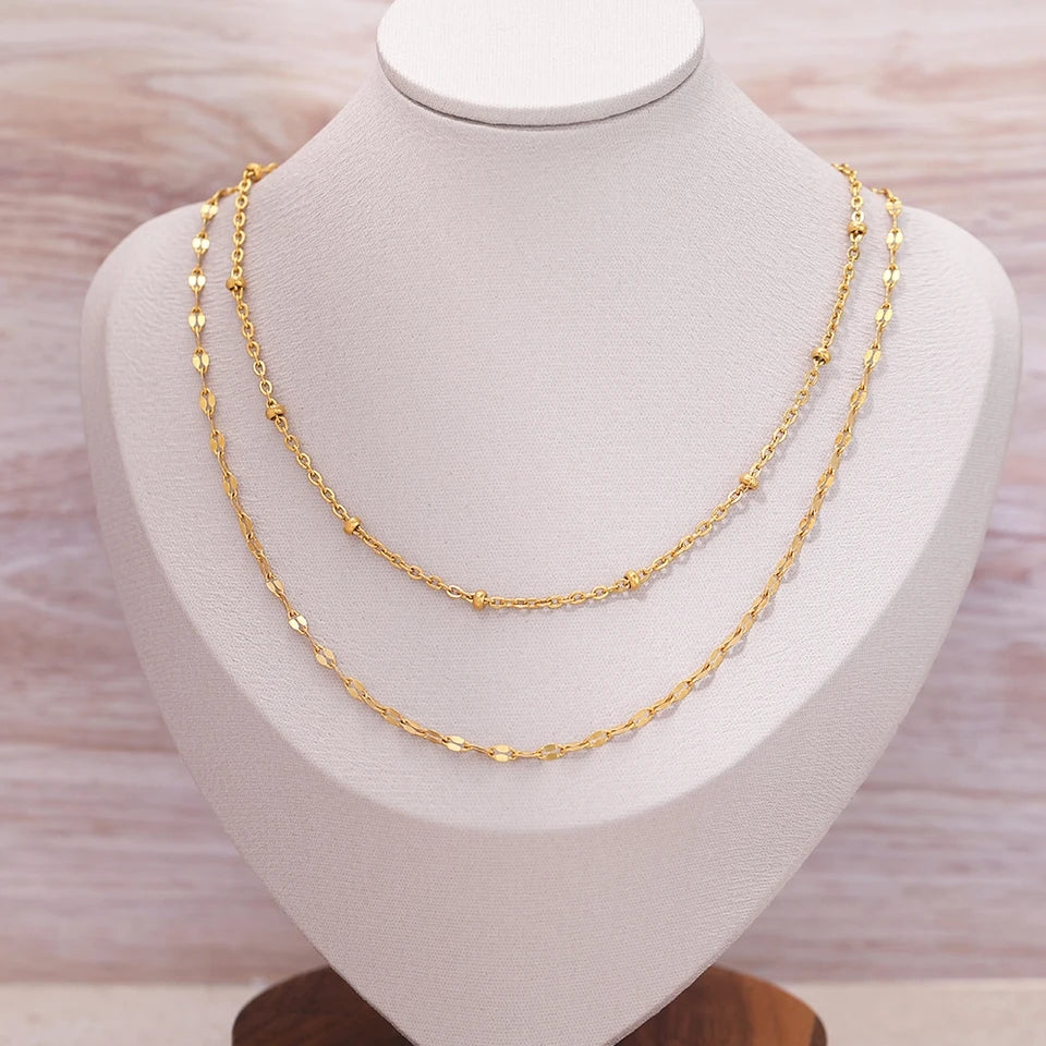 Beaded Layered Necklace