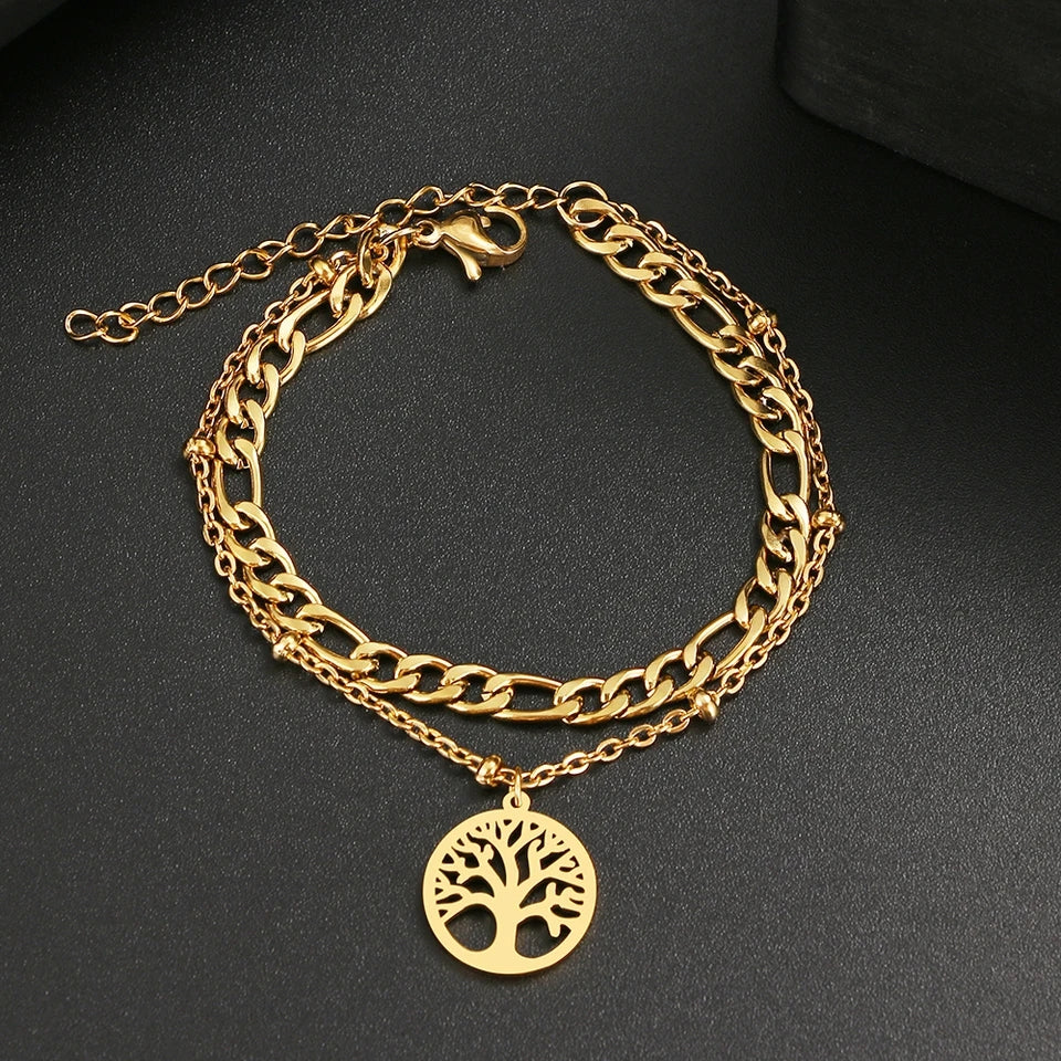 Tree of Life Layered Bracelet