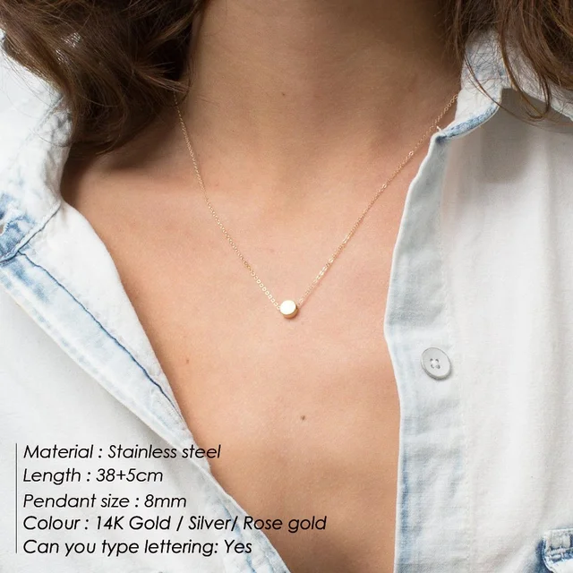 Minimalist Circular necklace