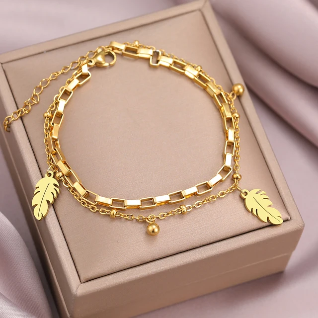 Feathery Double Bracelet