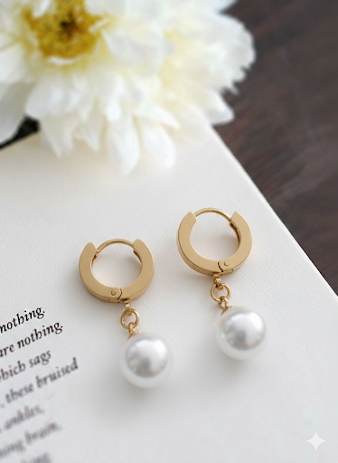 Pearl loop Earrings