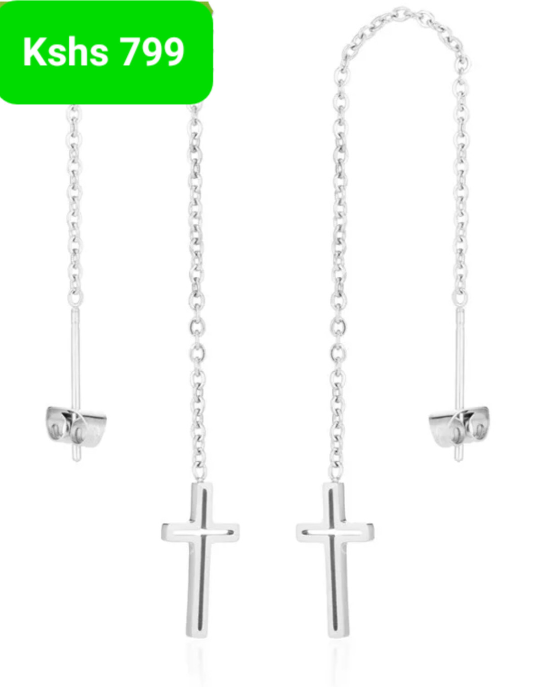 Cross Drop Earrings