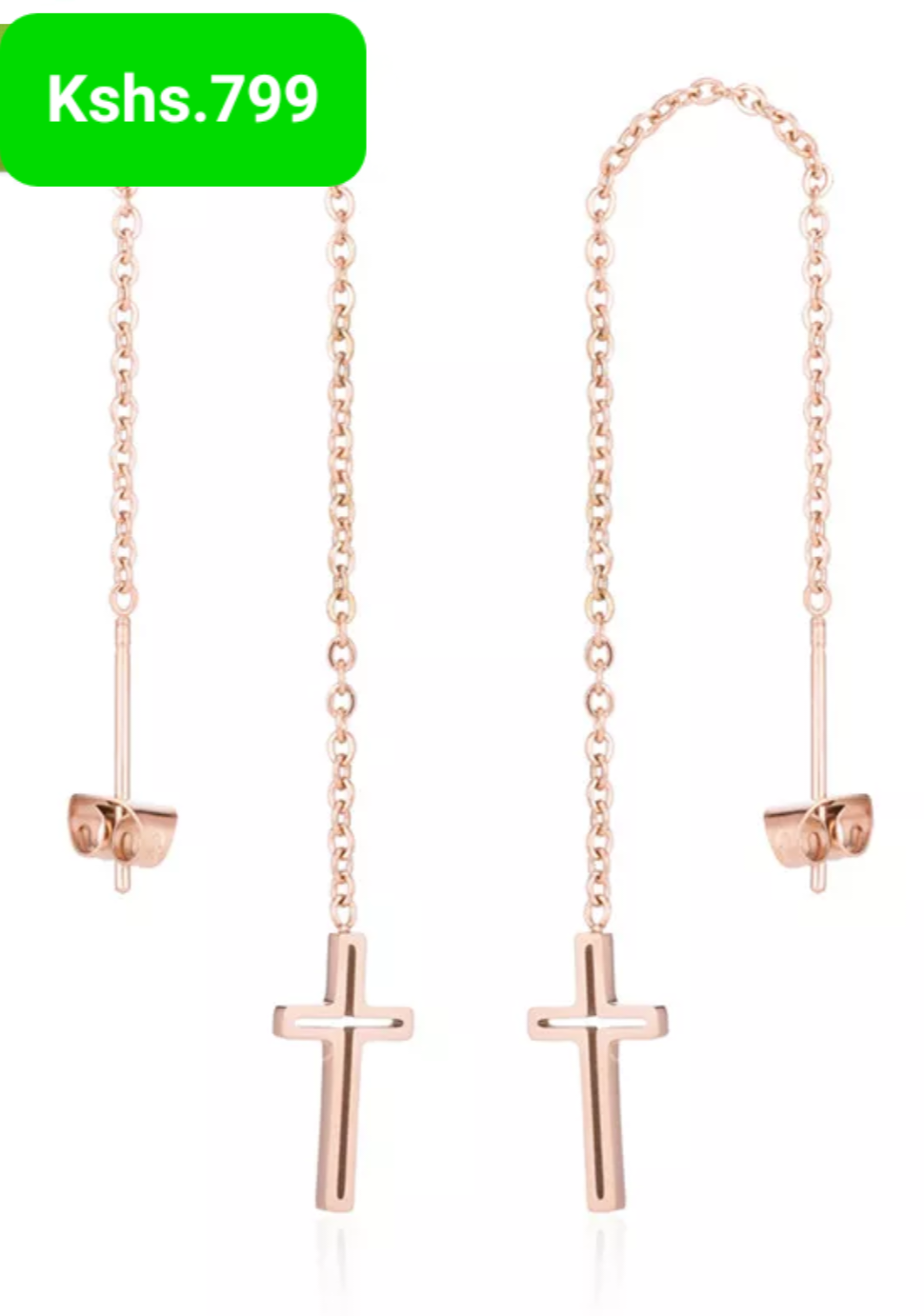 Cross Drop Earrings