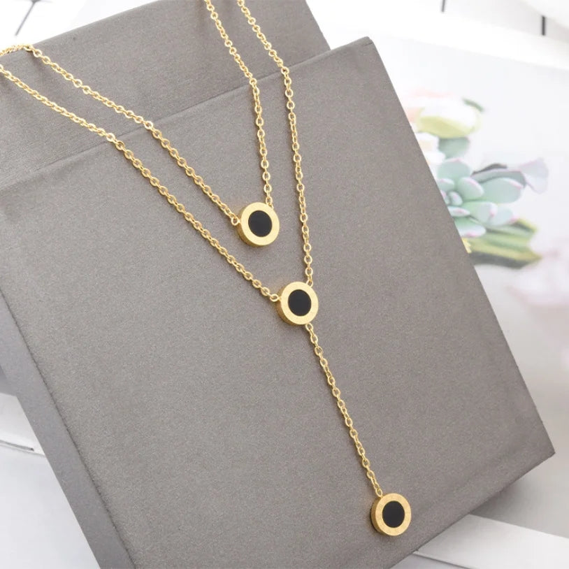 Black Drop Necklace