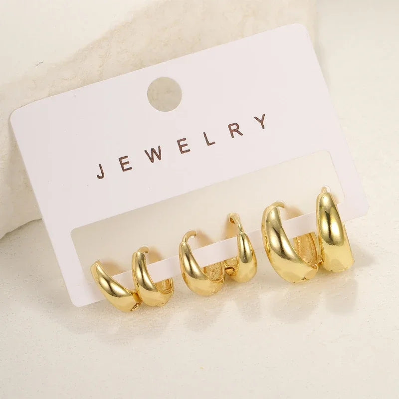 Triple Stack Earrings