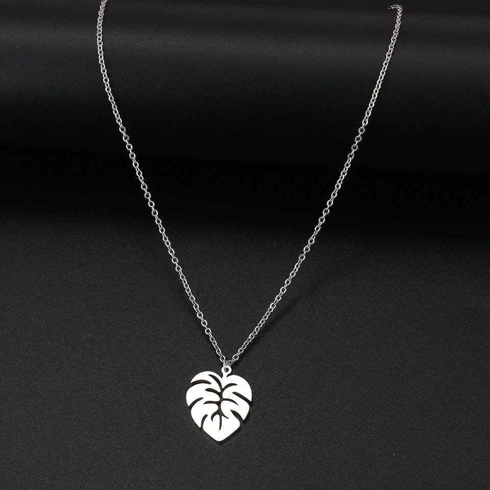 Monstera Leaf Necklace