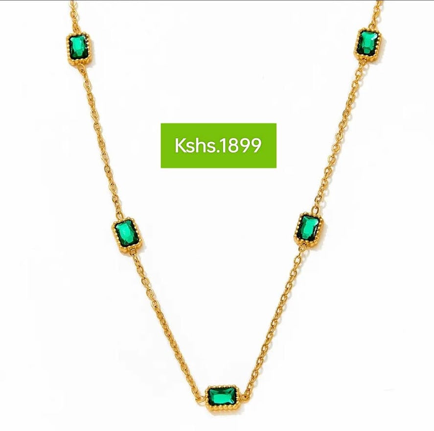 Emerald Green Jewelry Set