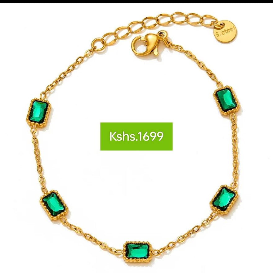 Emerald Green Jewelry Set