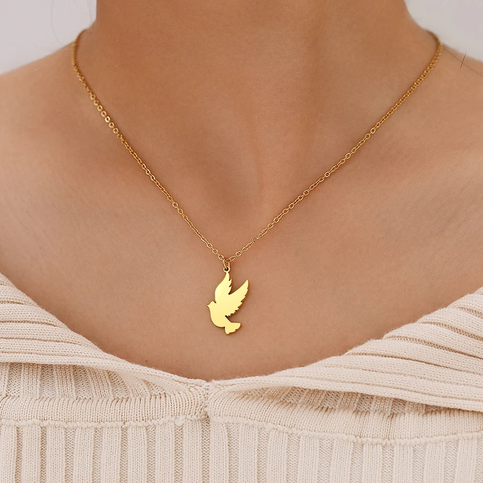 Bold Dove Necklace