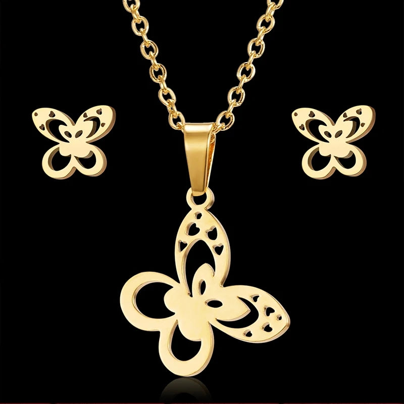 Butterfly Necklace set