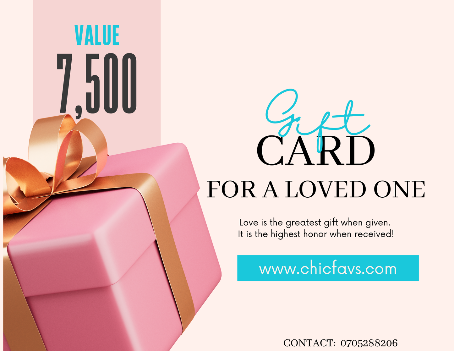 Chic Favs Gift Card