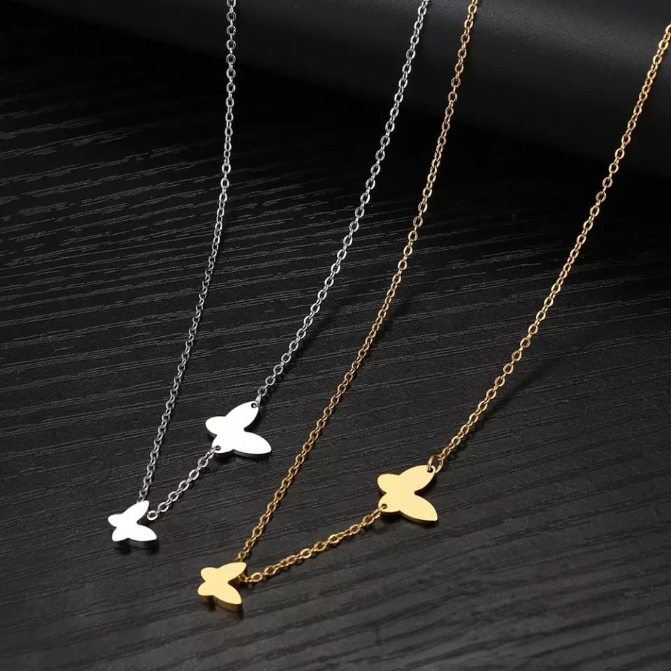 Twin Butterfly Necklace