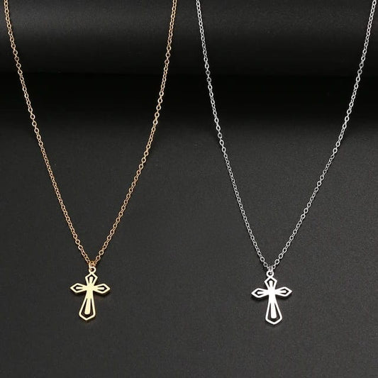 Double Cross Necklace