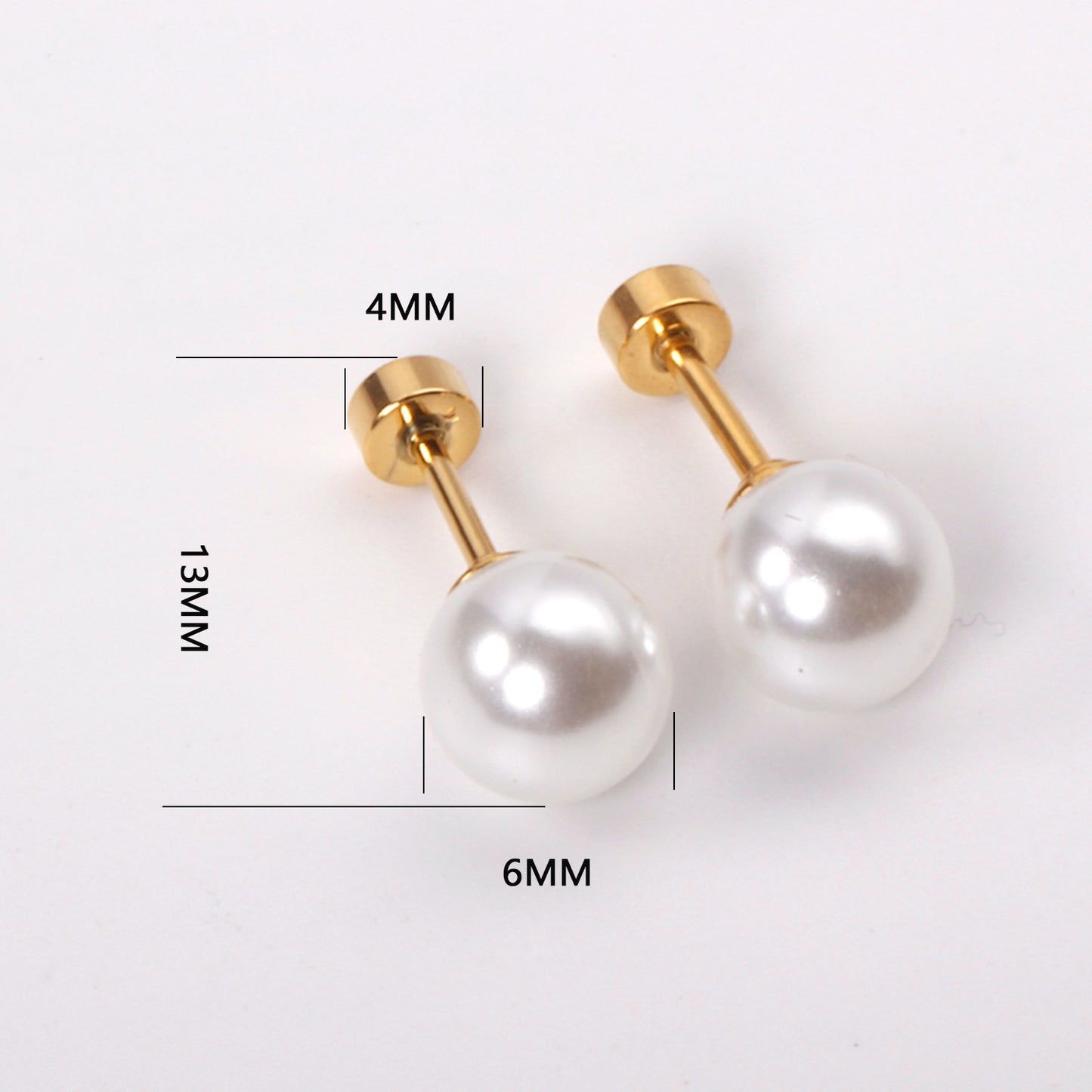 Pearl Stud Earrings