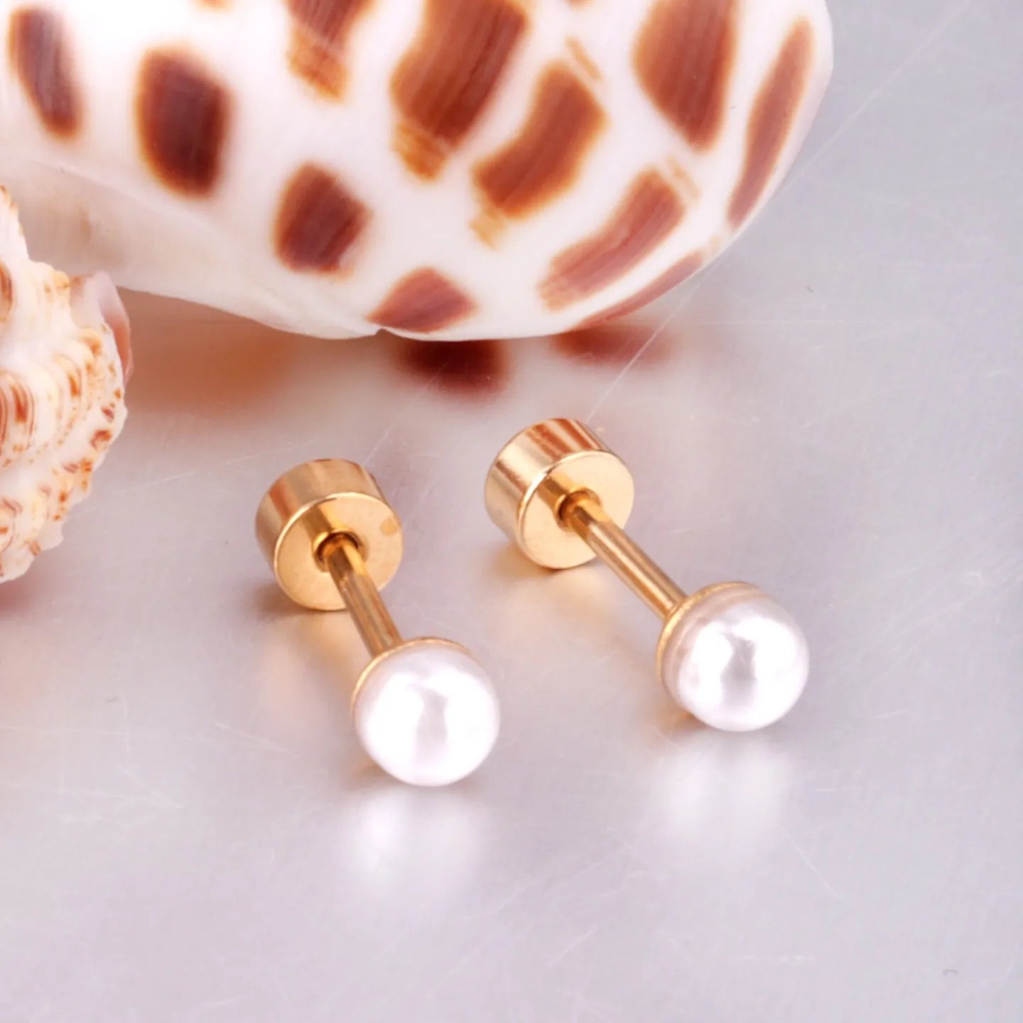 Pearl Stud Earrings