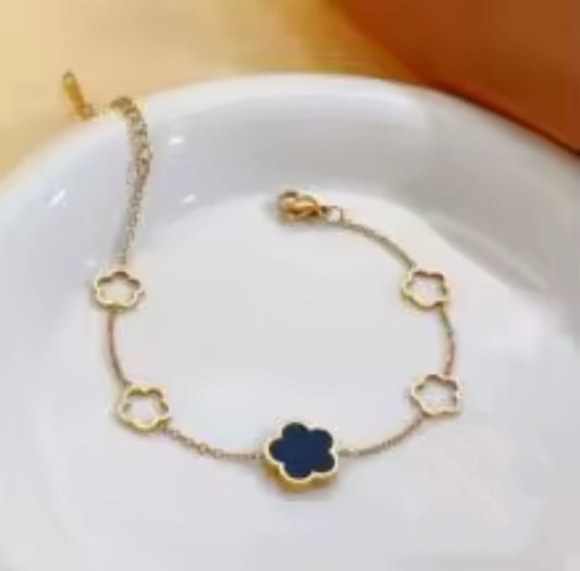 Opal Flower Bracelet