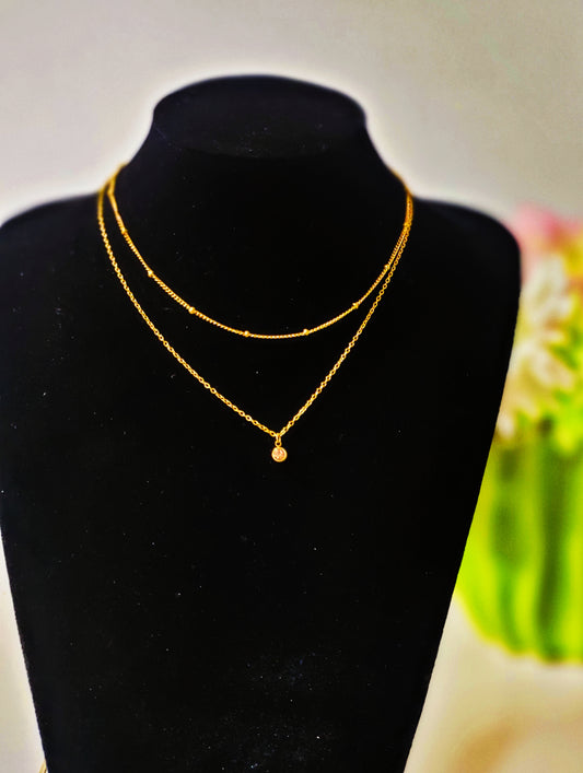 Dainty Champagne Necklace