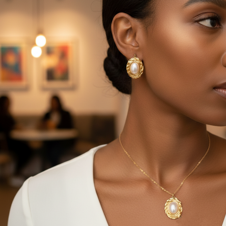 Antique Pearl Earrings