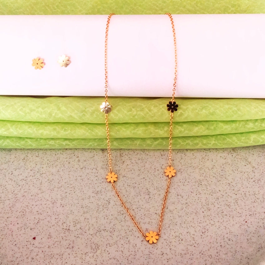 Flower Necklace Set