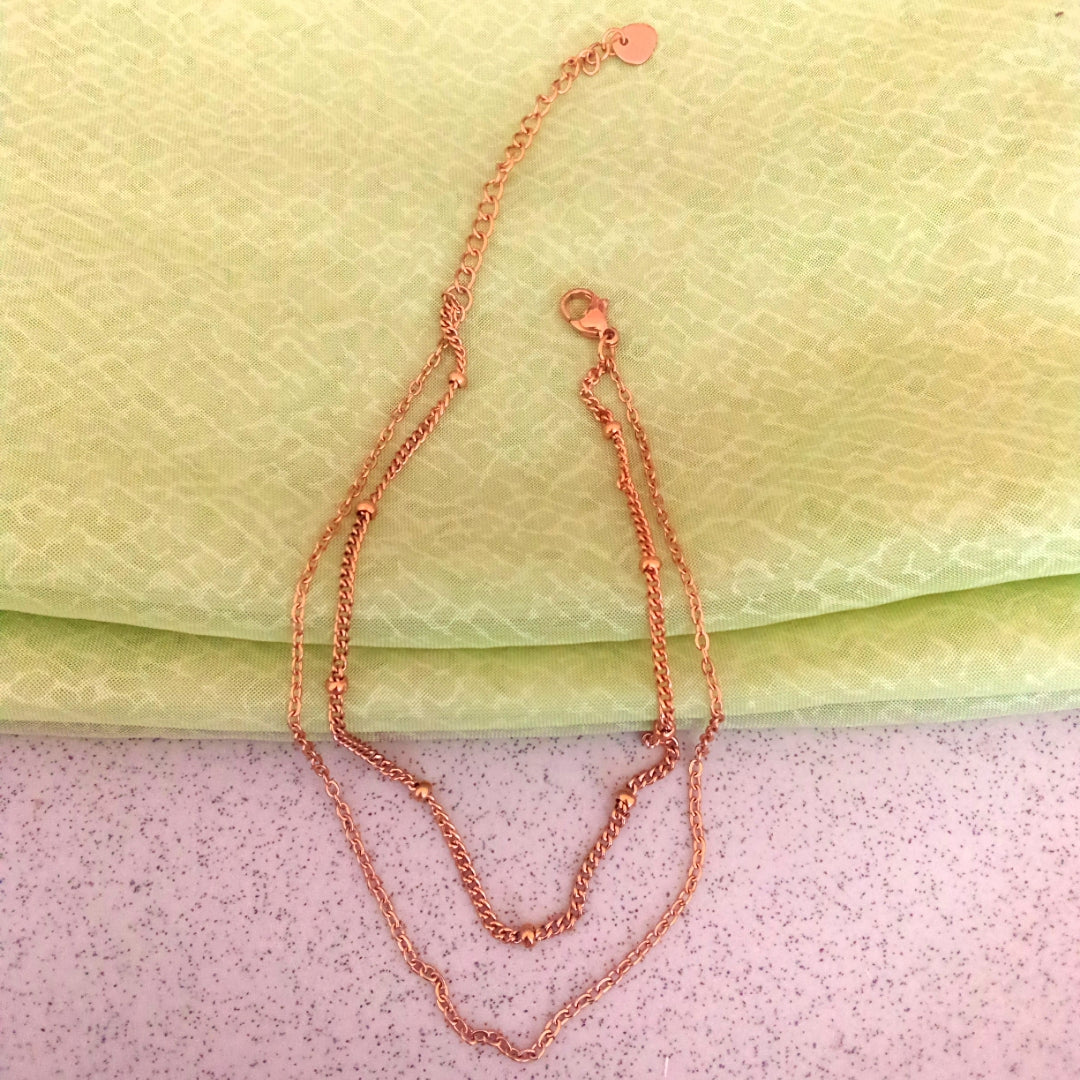 Simply Layered Anklet