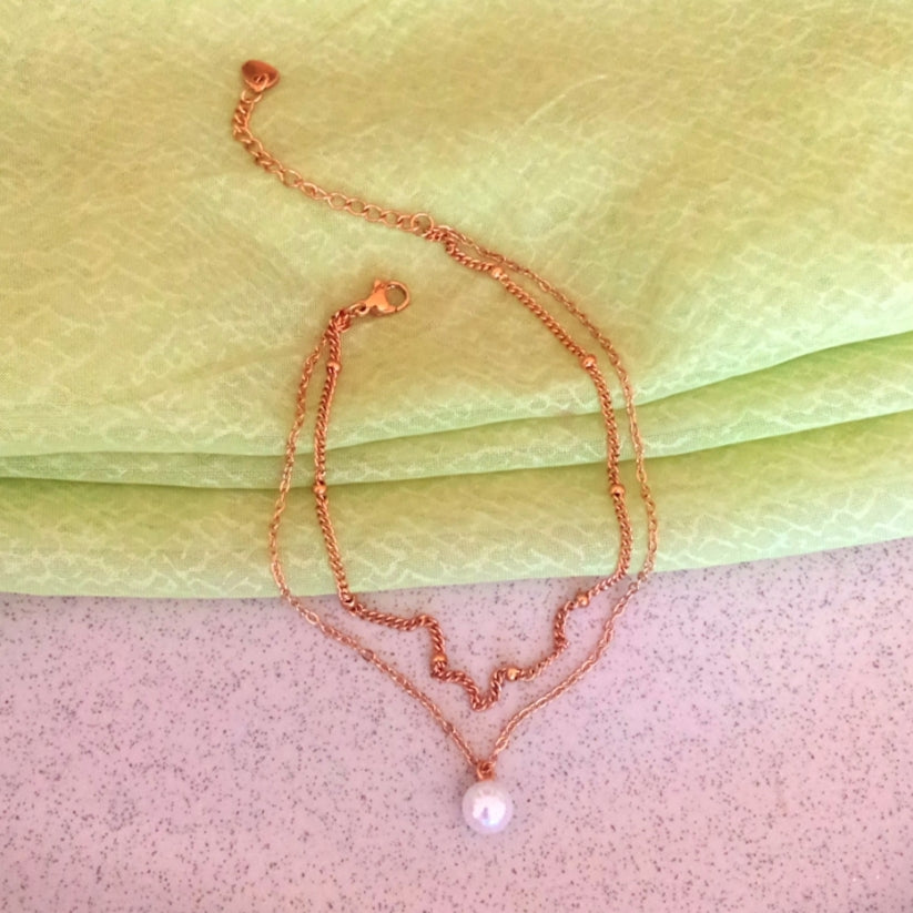 Pearl Layered Anklet