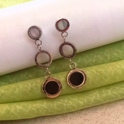 Opal Black Earrings