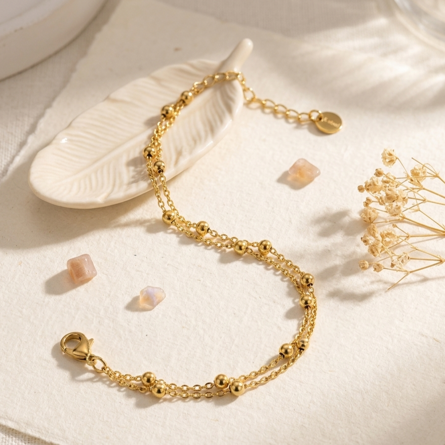 Nodes Layered Bracelet