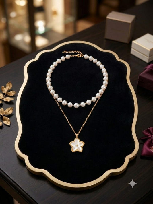 Starry Pearl Necklace