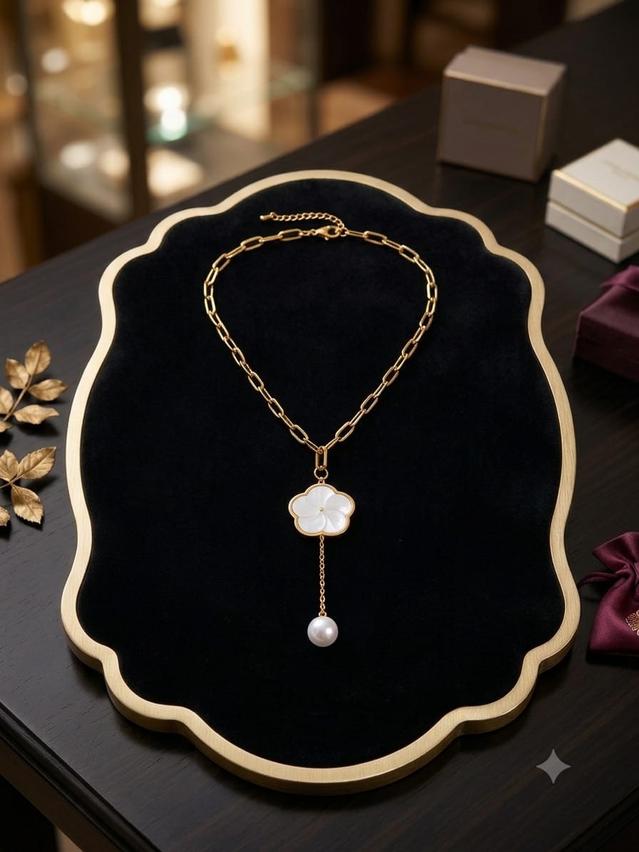Flower Link Necklace