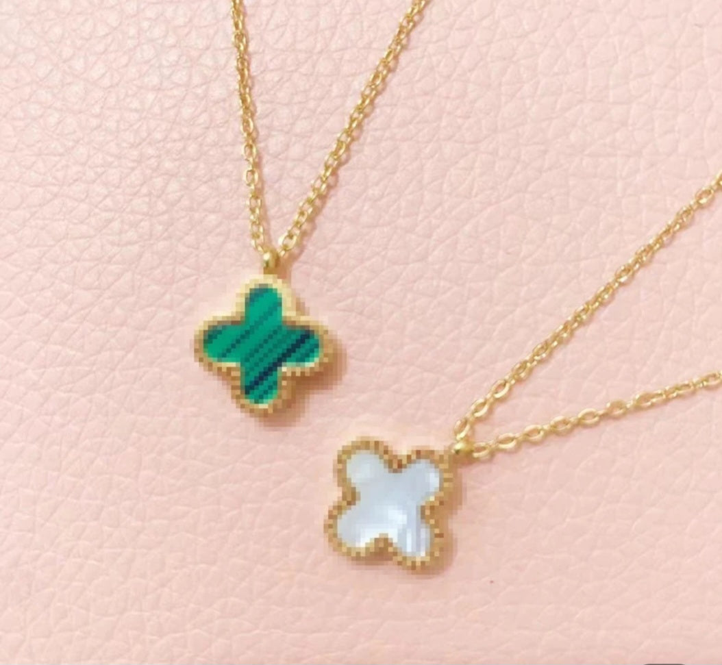 Clover Double sided Necklace