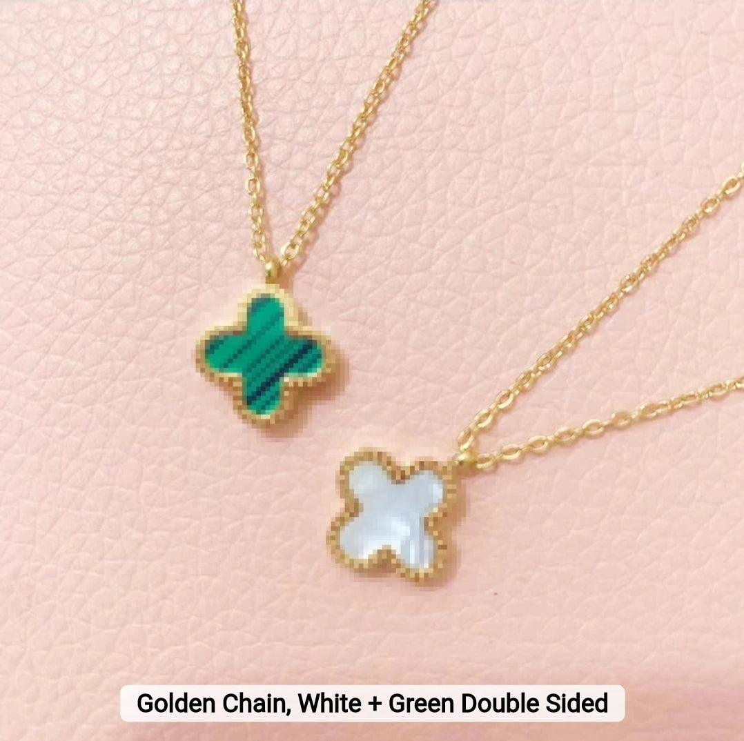 Clover Double sided Necklace