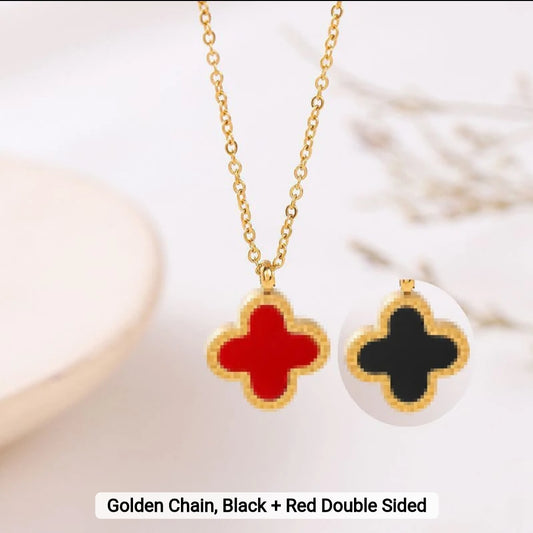 Clover Double sided Necklace