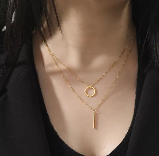Dangle Layered Necklace