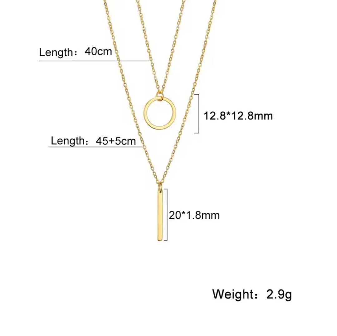 Dangle Layered Necklace