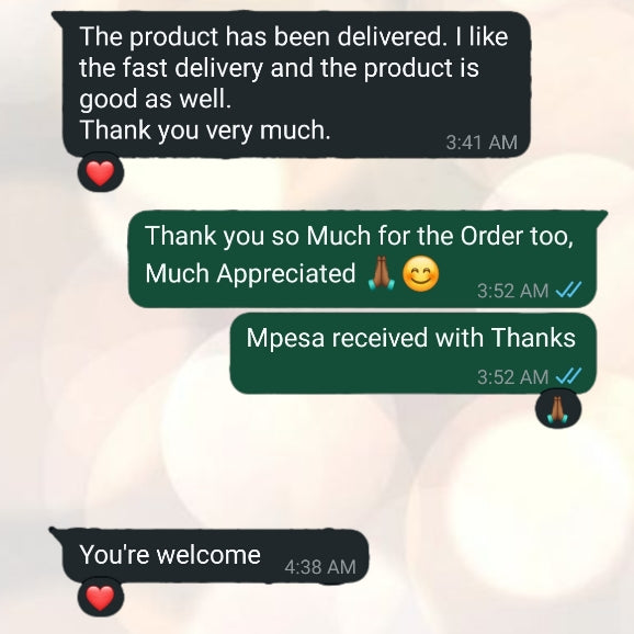 WhatsApp customer conversation