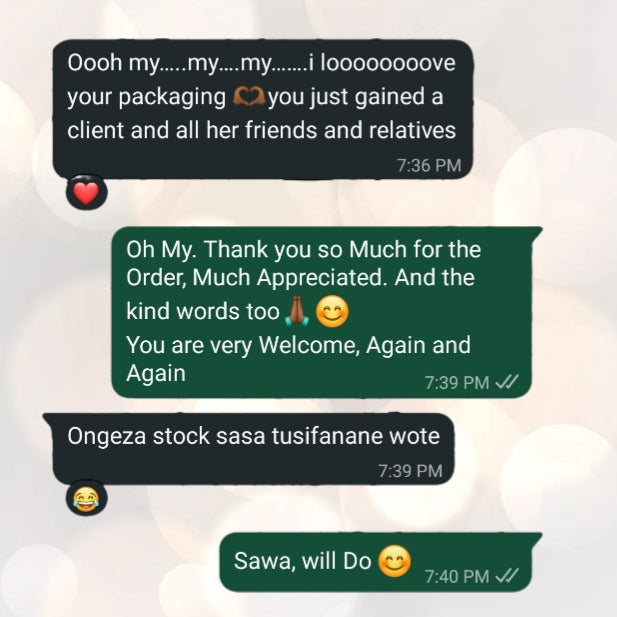 WhatsApp customer conversation