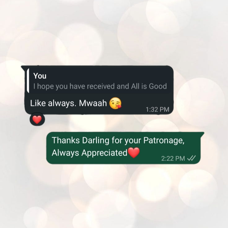 WhatsApp customer conversation