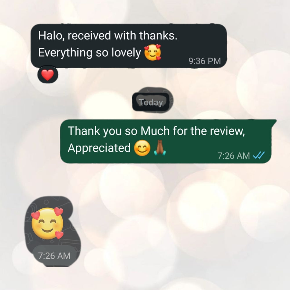 WhatsApp customer conversation