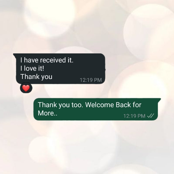 WhatsApp customer conversation