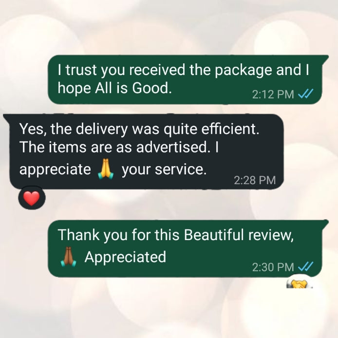 WhatsApp customer conversation