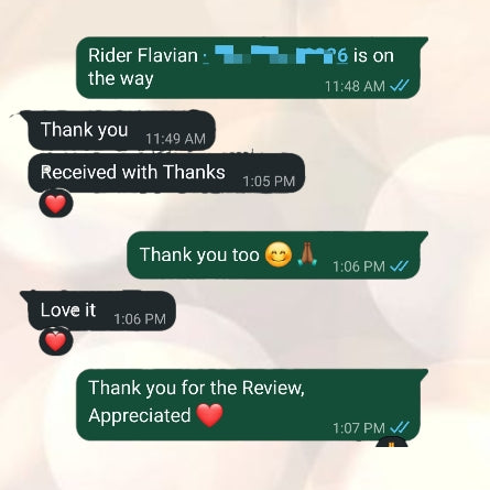 WhatsApp customer conversation
