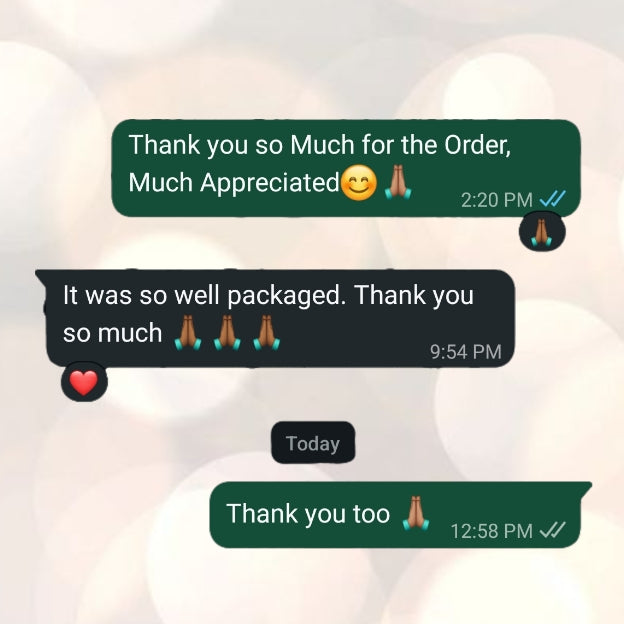 WhatsApp customer conversation