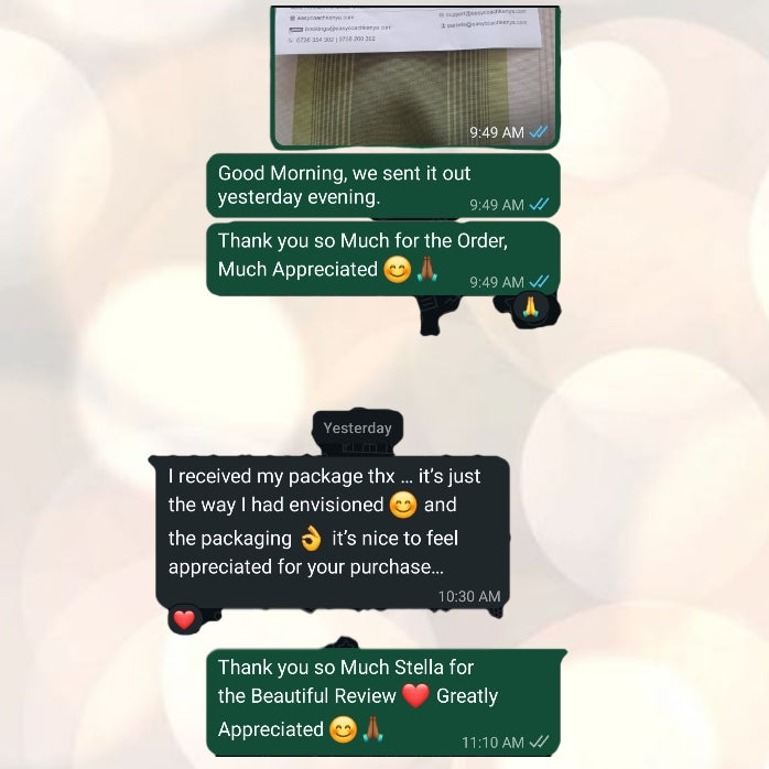 WhatsApp customer conversation